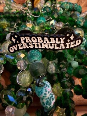 Probably Overstimulated Enamel Pin